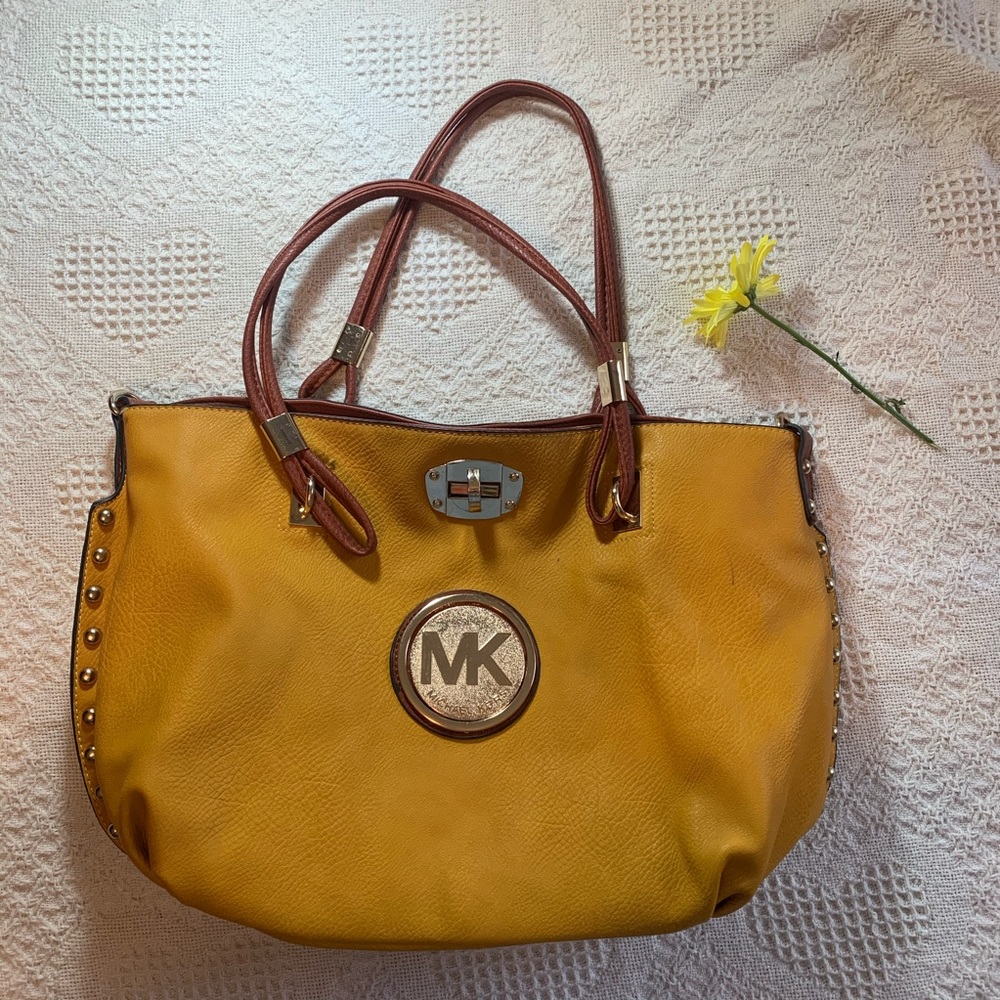 Mustard Yellow Michael Kors Tote